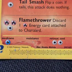 Charizard Expeditions 39/165 Pokemon TCG Non-Holo E Reader DMG DAMAGED - Image 5