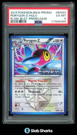 2013 POKEMON B&W BLACK STAR PROMOS #BW84 PORYGON-Z HOLO PLASMA BLAST PSA 6 - Image 1