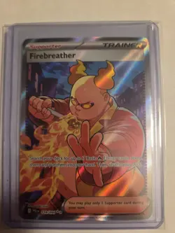 Firebreather 119/094 Full Art Trainer Ultra Rare Pokemon TCG Phantasmal Flames - Image 1