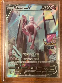 Mewtwo V (Alternate Full Art) 072/078 Pokemon GO Holo - Image 1