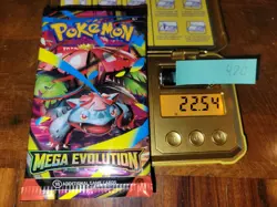 22.54g (Heavy for Lot) Mega Evolution Pokemon Booster Pack - Sealed #420 NICE - Image 1