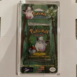 1999 Wizards Of The Coast Pokemon Jungle Blister Pack Wigglytuff Art SEALED NEW - Image 1