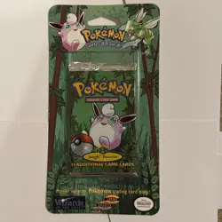 1999 Wizards Of The Coast Pokemon Jungle Blister Pack Wigglytuff Art SEALED NEW - Image 2