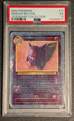 Gengar Legendary Collection Reverse Holo 2002 Pokemon PSA 5 EX #11 Vintage Rare - Image 1
