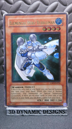 | Yugioh Elemental Hero Bubbleman CRV-EN014 Ultimate Rare HP ?? | - Image 1