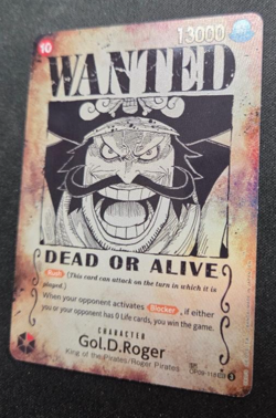 Gol D Roger OP09-118 SP Wanted Poster Manga OP13 One Piece Card English - Image 2