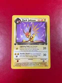 Dark Jolteon 38/82 Team Rocket Regular First Edition Pokemon Card - Image 1