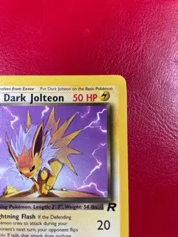 Dark Jolteon 38/82 Team Rocket Regular First Edition Pokemon Card - Image 4