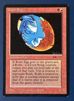 MtG Arabian Nights Edition: Rukh Egg (Dark Mana Symbol) - Set of 2 Cards - Image 1