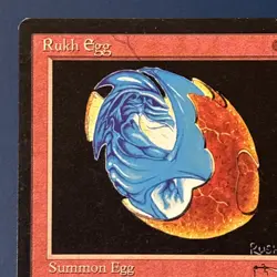 MtG Arabian Nights Edition: Rukh Egg (Dark Mana Symbol) - Set of 2 Cards - Image 2