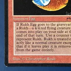 MtG Arabian Nights Edition: Rukh Egg (Dark Mana Symbol) - Set of 2 Cards - Image 5