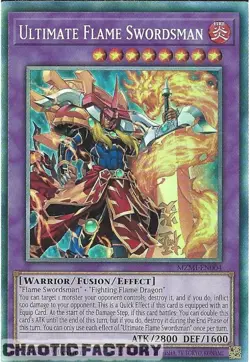 YUGIOH TCG Collector's Rare MZMI-EN004 Ultimate Flame Swordsman 1st Edition NM - Image 1