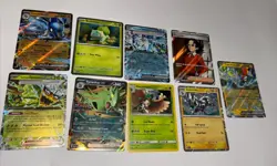 Pokemon 9 Card Lot: EX Full Art HOLO Promo PRISMATIC Zebstrika GIACOMO more!!￼ - Image 1