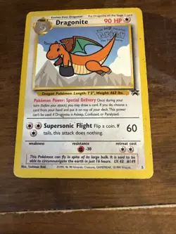 Pokemon Dragonite 05/53 The First Movie Promo WoTC Kids WB Foil Stamp Card - Image 3