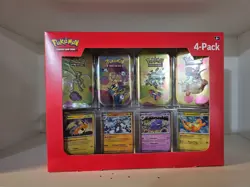 Pokemon 4 Mini Tins + 4 Promo Cards Bundle - 151 SAMS CLUB EXCLUSIVE - Image 1