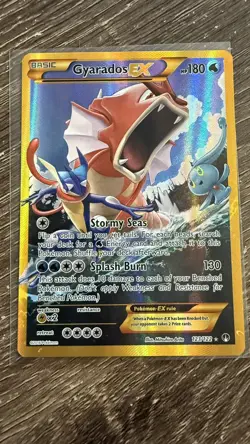 Pokemon TCG Gyarados EX 123/122 XY Breakpoint 2016 Secret Holo Rare Card Shiny - Image 1