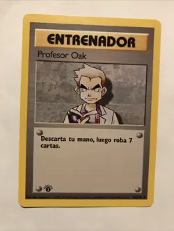 Pokemon TCG- Professor Oak 88/102 Base Set - 1st Edition Spanish Trainer Card - Image 1