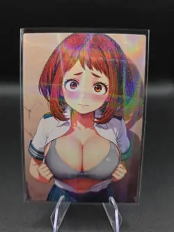 Ochako Uraraka Anime Waifu Card Doujin ACG Goddess Holo - Image 1