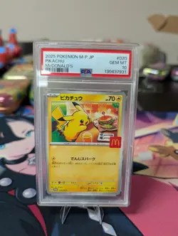 Pikachu - 020/M-P 020/M-P M-P Promotional Cards Regular (Japanese) PSA 10 - Image 1