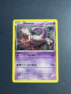 Mewtwo XY101 2015 XY Black Star Promo Pokemon Card Cosmos Holo Exclusive - Lp - Image 1