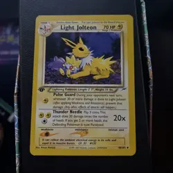 Light Jolteon 48/105 Neo Destiny 1st Edition Pokemon Card - LP/MP - Image 1
