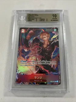 2022 One Piece Card Game Sanji OP01-013 R BGS 10 Japanese Romance Dawn - Image 1