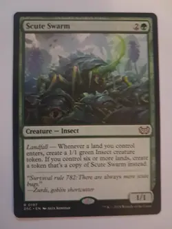 Scute Swarm NM/M Duskmourn Commander MTG MAGIC THE GATHERING - Image 1