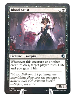 Blood Artist 0097-Innistrad Remastered-MTG Reg Uncommon- Magic The Gathering NM - Image 1