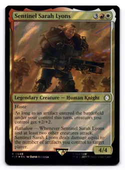 Sentinel Sarah Lyons NM Universes Beyond: Fallout 0646 MTG Foil - Image 1