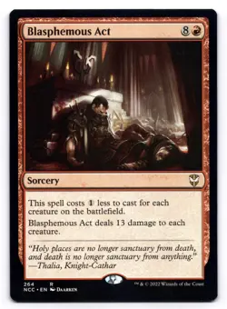 Blasphemous Act NM Commander: Streets of New Capenna 264 MTG Regular - Image 1