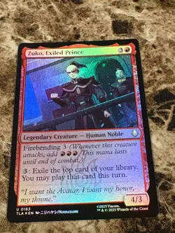 ZUKO, EXILED PRINCE Magic MTG Avatar The Last Airbender Foil - Image 1