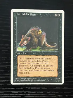 Magic MTG Italian Revised Plague Rats Artist Proof Near Mint - Only 50 Exist! - Image 1