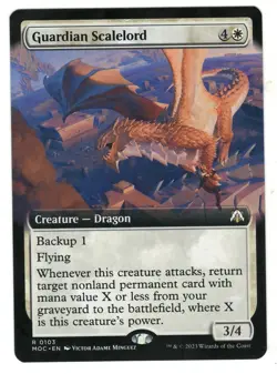 MTG Guardian Scalelord Borderless March of Machine Magic The Gathering TCG - Image 1
