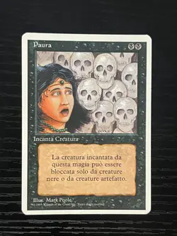 Magic MTG Italian Revised Fear Artist Proof Near Mint - Only 50 Exist! - Image 1