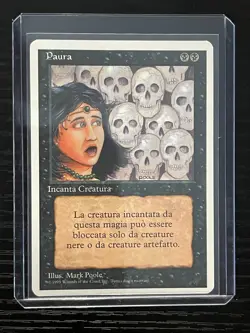 Magic MTG Italian Revised Fear Artist Proof Near Mint - Only 50 Exist! - Image 3