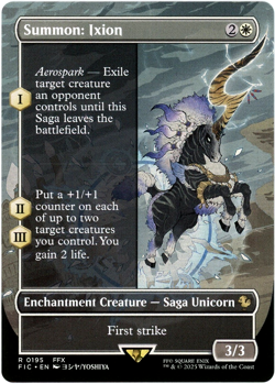Summon: Ixion (Borderless) - 0195 - Final Fantasy - MTG - NM/M - Image 1