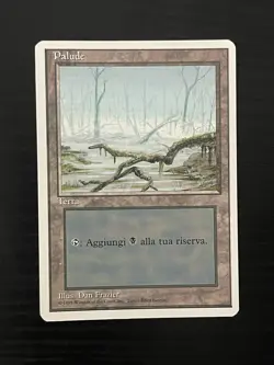 Magic MTG Italian Revised Swamp Artist Proof Near Mint - Only 50 Exist! - Image 1