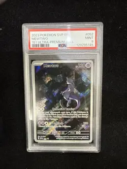 2023 POKEMON SVP EN-SV BLACK STAR PROMO 151 ULTRA-PREMIUM COLL #052 MEWTWO PSA 9 - Image 2