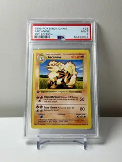 PSA 9 ARCANINE #23 1ST EDITION BASE SET 1999 POKEMON - Image 3