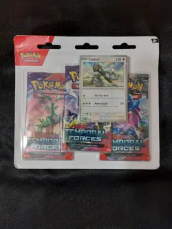 Pokemon TCG: Scarlet & Violet Temporal Forces 3 Pack Blister (Cyclizar) - Image 1