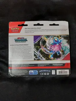 Pokemon TCG: Scarlet & Violet Temporal Forces 3 Pack Blister (Cyclizar) - Image 2