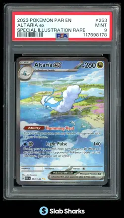 2023 POKEMON SV PARADOX RIFT #253/182 ALTARIA EX SPECIAL ILLUSTRATION RARE PSA 9 - Image 1