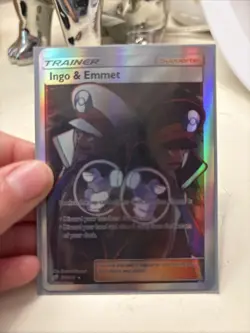 Pokemon TCG Ingo & Emmet Full Art 176/181 Sm Team Up Ungraded Great Condition - Image 1