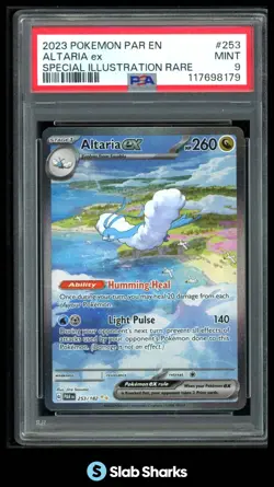 2023 POKEMON SV PARADOX RIFT #253/182 ALTARIA EX SPECIAL ILLUSTRATION RARE PSA 9 - Image 1