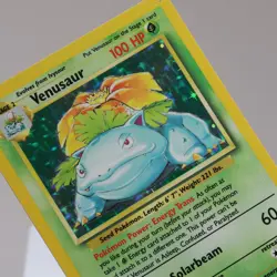 Pokemon TCG - Venusaur 15/102 Base Set Holo Rare WOTC 1999 - EXC/NM - Image 1