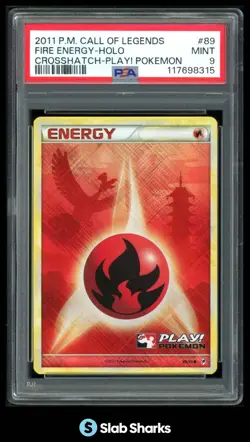 2011 POKEMON CALL OF LEGENDS #89/95 FIRE ENERGY PROMOS HOLO PSA 9 - Image 1