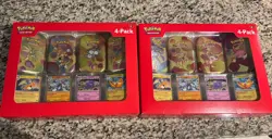 x2 Pokemon TCG Scarlet & Violet 151 Mini Tins (4 Pack) Sam’s Exclusive Sealed - Image 1