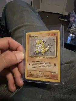 Pokemon TCG Sandshrew Base Set Near Mint 62/102 PSA 8-9 potential - Image 1