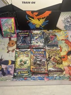 Lot of 6 Pokemon TCG - Scarlet and Violet And Sword & Shield Booster Packs - Image 1