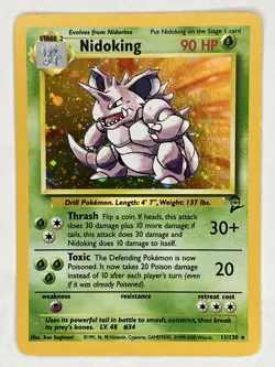 Nidoking LP 11/130 Base Set 2 Pokemon TCG Holo - Image 1